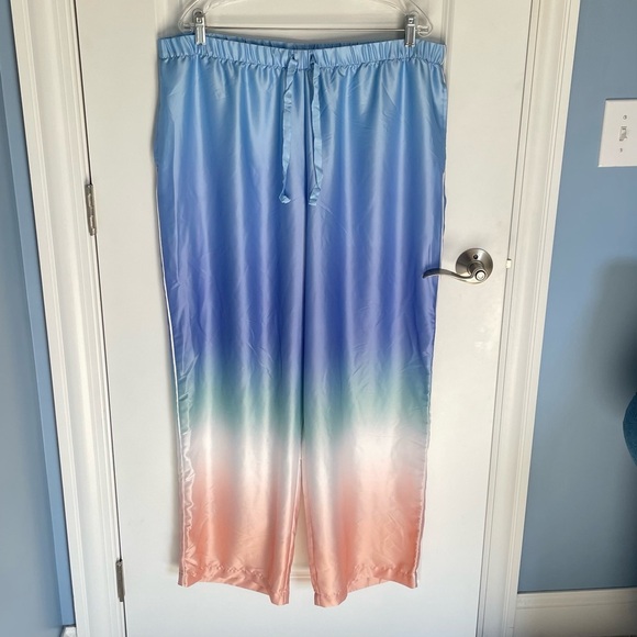 New! Victoria's Secret Satin Blue Ombre Pajama Set Size XXL nwot 47505 - Picture 9 of 16